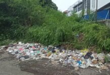 Jalan Perkantoran Bima Terkotori Sampah, DLH Cirebon Minta Kesadaran Warga