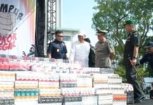 Lebih dari 44 Juta Batang Rokok Ilegal Hasil Penindakan di Jabar Dimusnahkan