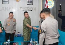 Kapolres Cirebon Kota dan Dan Lanal Perkuat Soliditas TNI-Polri