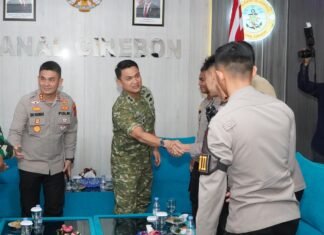 Kapolres Cirebon Kota dan Dan Lanal Perkuat Soliditas TNI-Polri