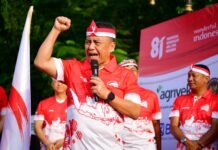 Rayakan Kirab Merah Putih, Sekda Jabar Dorong Pengentasan Kemiskinan