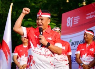 Rayakan Kirab Merah Putih, Sekda Jabar Dorong Pengentasan Kemiskinan