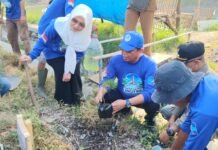 HUT ke-25, Partai Demokrat Tanam Ribuan Pohon dan Tebar Benih Ikan di Cirebon
