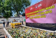 Narkoba Disita, Knalpot Brong-Miras di Cirebon Berakhir di Mesin Pemusnah